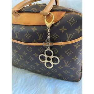 🛍️ LOUIS VUITTON Authentic Monogram Flower Bijoux Sac Tapage Charm 2012 with Box